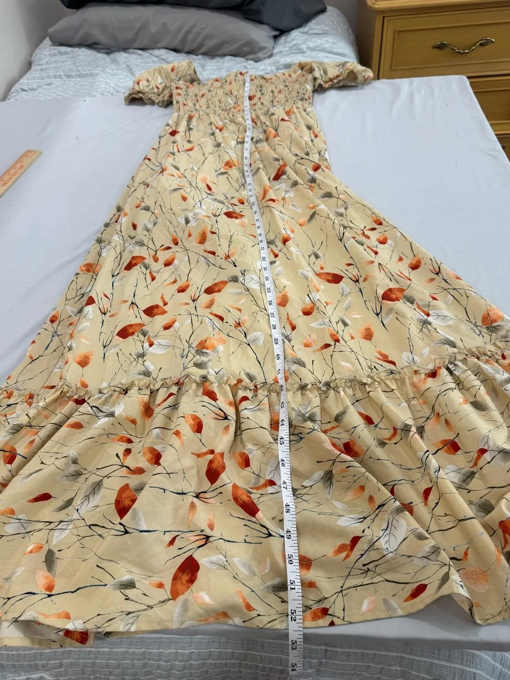 Baltic Born Capri Smocked Maxi Dress, Size Medium Floral